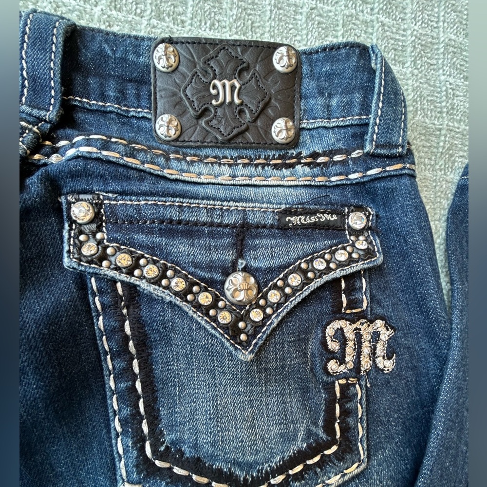 Miss Me Blue Flare & Wide Leg Jeans - Picture 4 of 13